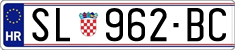 License plate of Croatia, Regular plates