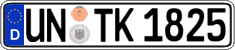 German license plate, Regular plates