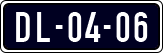 License plate of the Netherlands, Imported oldtimers (cars)