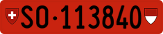 License plate of Switzerland, Cars