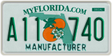 Florida, Manufacturer (A12 345)