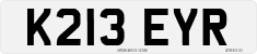 License plate of the United Kingdom, 1983 year system