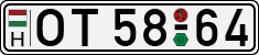 license plates of Hungary, Oldtimers (1990)