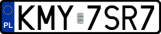License plates of Poland, Regular car plates