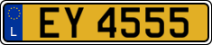 License plate of Luxembourg, 2003 year system