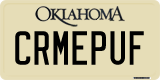 Oklahoma, Vanity Plates