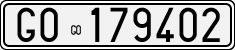 License plate of Italy, Cars (1927 year series)