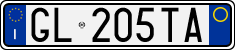License plate of Italy, Cars (1994 year series)
