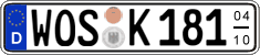 German license plate, Seasonal plates