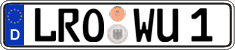 German license plate, Regular plates