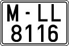 License plates of Spain, 1971 year series