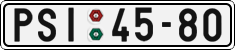 License plate of the Czech Republic, Cars (1960)