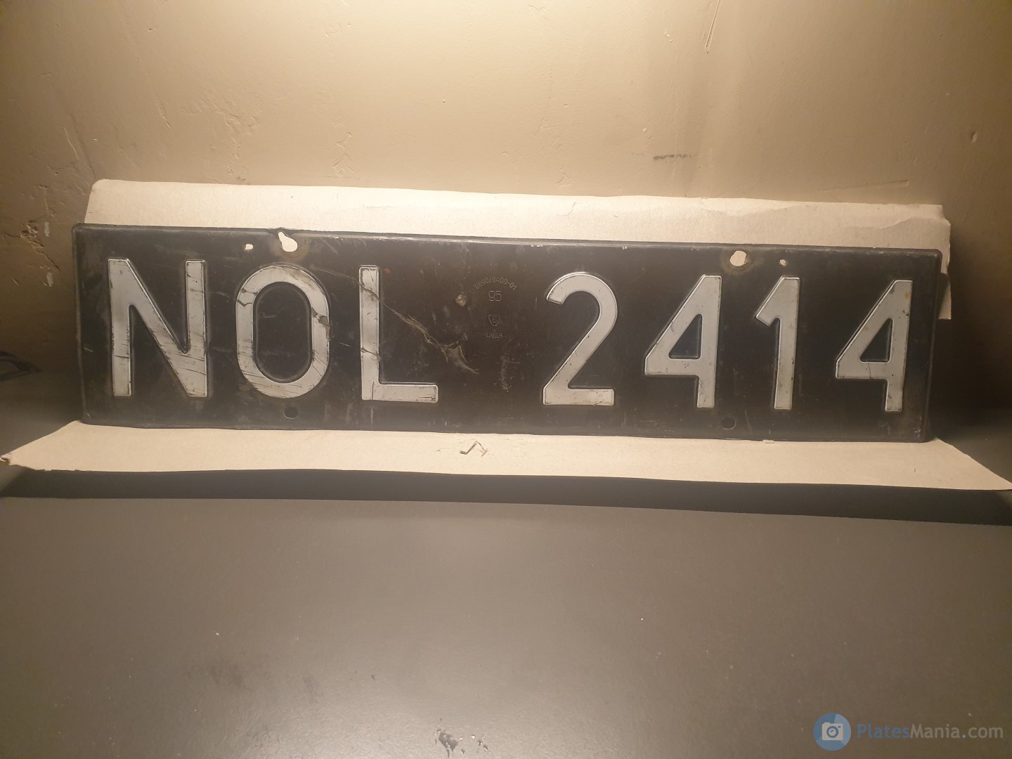 NOL 2414, License plate without vehicle 
