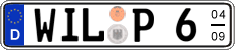German license plate, Seasonal plates
