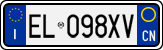 License plate of Italy, Cars (1994 year series)