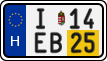 license plates of Hungary, Temporary (2022)