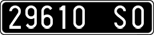 License plate of Italy, Cars (1927 year series)