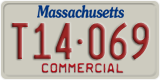 Massachusetts, Commercial vehicles (X12-345)