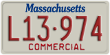 Massachusetts, Commercial vehicles (X12-345)