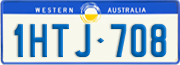 Western Australia, Regular plates
