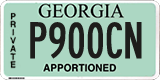 Georgia, Apportioned