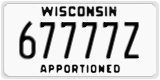 Wisconsin, Apportioned (12345A)