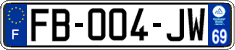 French license plate, SIV (ordinary)