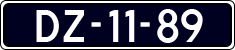 License plate of the Netherlands, Imported oldtimers (cars)