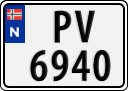 License plate of Norway, Trailers, motorcycles, special vehicles