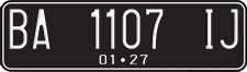 License plate of Indonesia, Regular plates