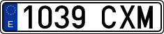 License plates of Spain, Ordinary (2000)