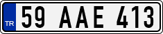 License plate of Turkey, Regular plates