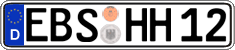 German license plate, Regular plates