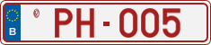License plate of Belgium, Vanity Plates (2014)