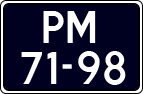 License plate of the Netherlands, Imported oldtimers (cars)