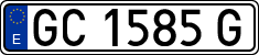 License plates of Spain, 1971 year series