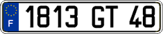 French license plate, FNI