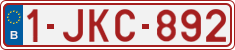 License plate of Belgium, Regular plates (2010)