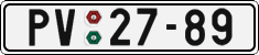 License plate of the Czech Republic, Cars (1960)