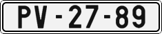 License plate of the Czech Republic, Cars (1960)
