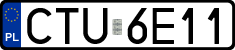License plates of Poland, Regular car plates