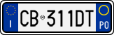 License plate of Italy, Cars (1994 year series)