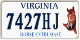 Virginia, Specialty plates (1234AB)