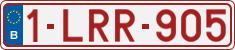 License plate of Belgium, Regular plates (2010)