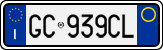 License plate of Italy, Cars (1994 year series)