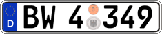 German license plate, Authorities and federal agencies