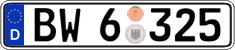 German license plate, Authorities and federal agencies
