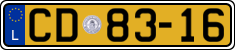 License plate of Luxembourg, Diplomatic