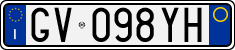 License plate of Italy, Cars (1994 year series)