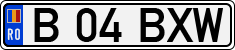 License plate of Romania, Regular plates